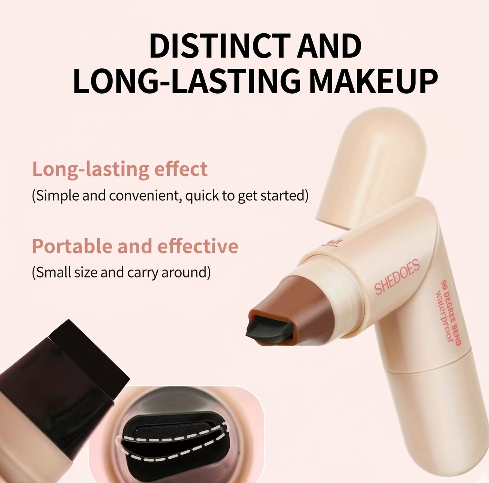 ✨Dual Tip Rotating Eyeliner Pen - Waterproof & Smudge-Proof 2-in-1 Line Marker (Black & One Brown)✨ | -Pass Ink System, Beginner-Friendly Precise Graphic Eye Art Pen