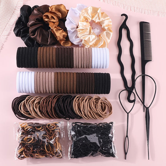 ✨ 1109pcs Hair Accessories Set – Hair Ties, Headbands & Combs ✨