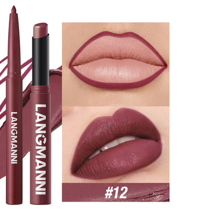 ✨ 2PCS Matte Lip Liner & Lipstick Set – Waterproof, Long Lasting & Moisturizing ✨💄