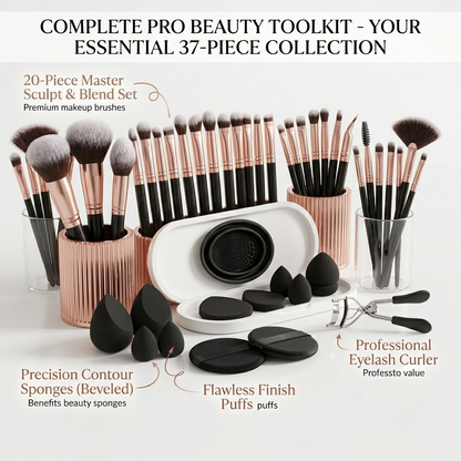 The Beauty Barn™ Complete Pro Beauty Toolkit – 37 Premium Essentials For A Flawless Finish