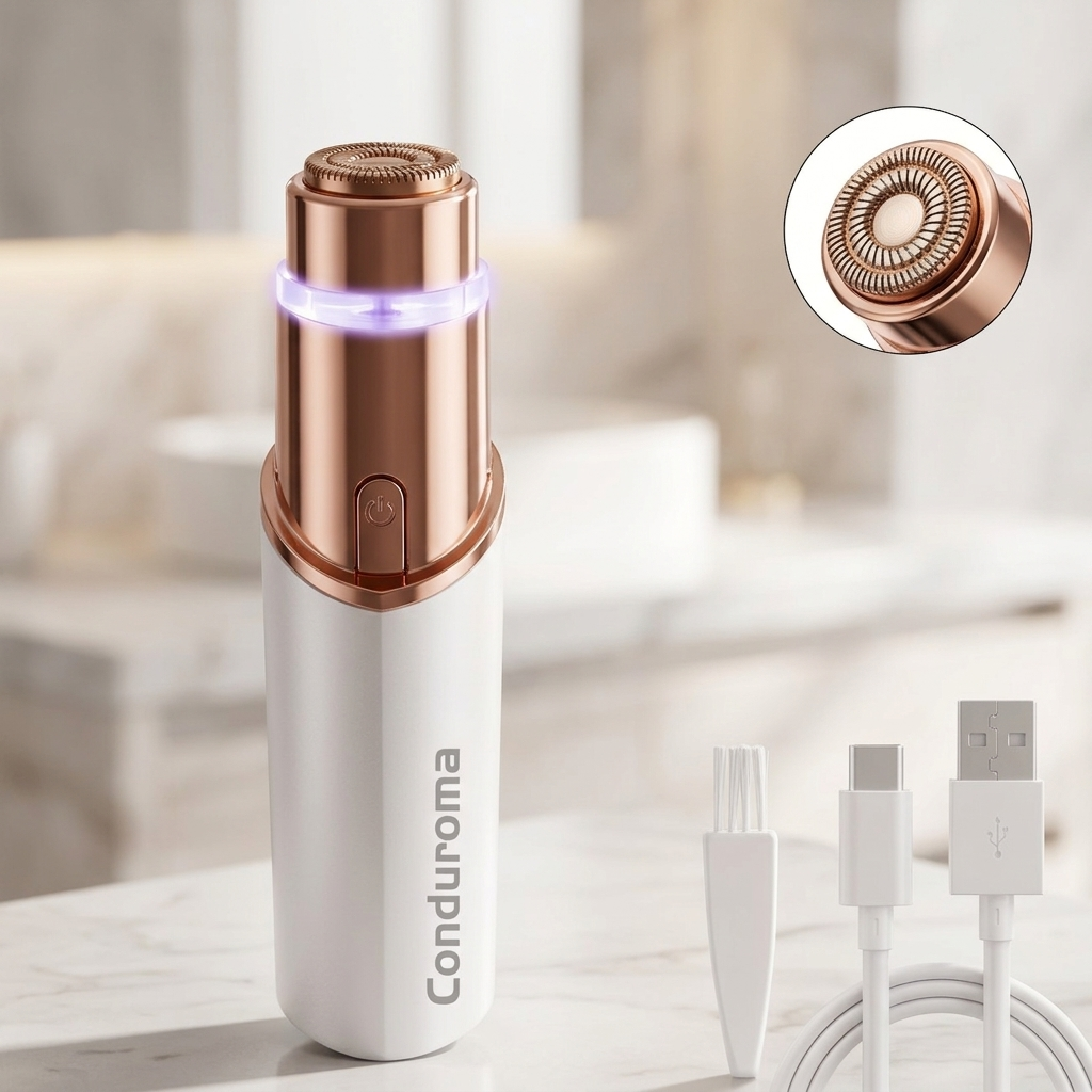 ✨ Women's Painless Facial Hair Remover with LED Light ✨