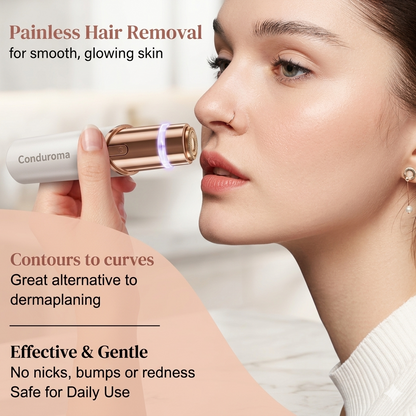 ✨ Women's Painless Facial Hair Remover with LED Light ✨